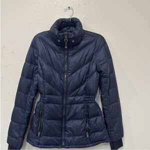 Athleta Dark Blue Puffer Jacket